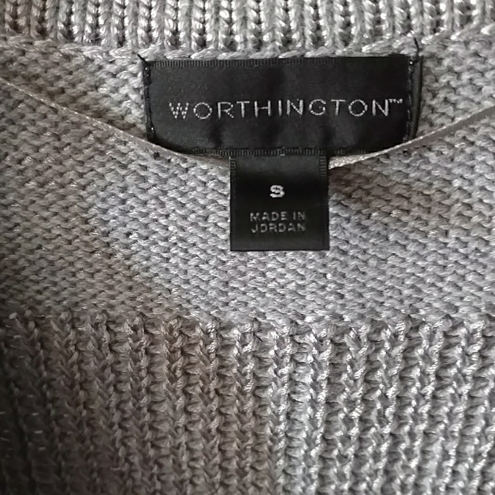 Gray short sleeve cardigan shrug - Picture 3 of 4